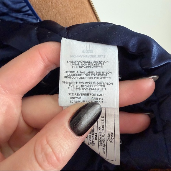 J. Crew | Lodge Coat in Italian Wool - Acorn Brown Fully Lined Peacoat Jacket 4 - Picture 10 of 10
